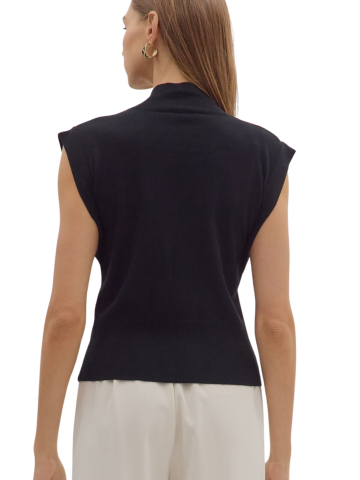 Cap Sleeve Sweater Knit Top