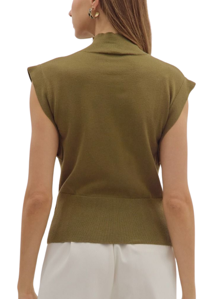 Cap Sleeve Sweater Knit Top