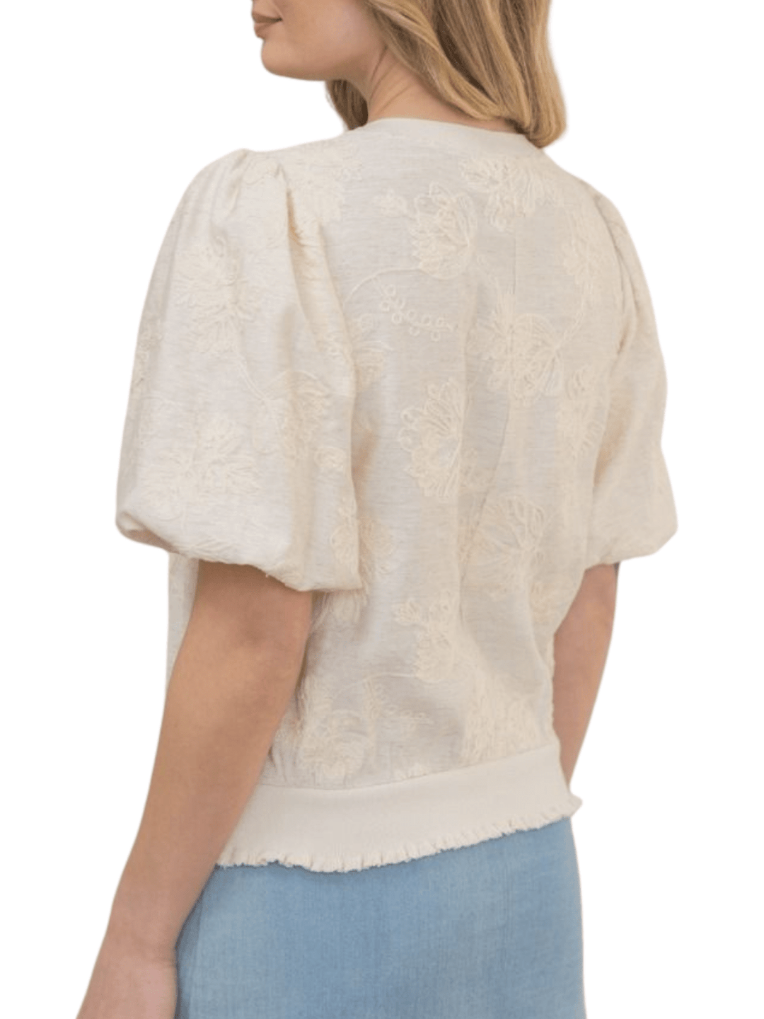 Floral Embroidered Top - High Call Outfitters