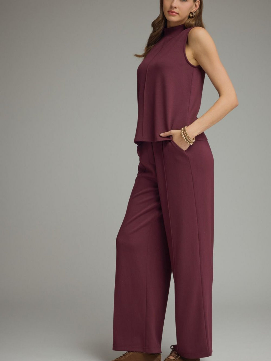 Seam Front Knit Pant - High Call Outfitters