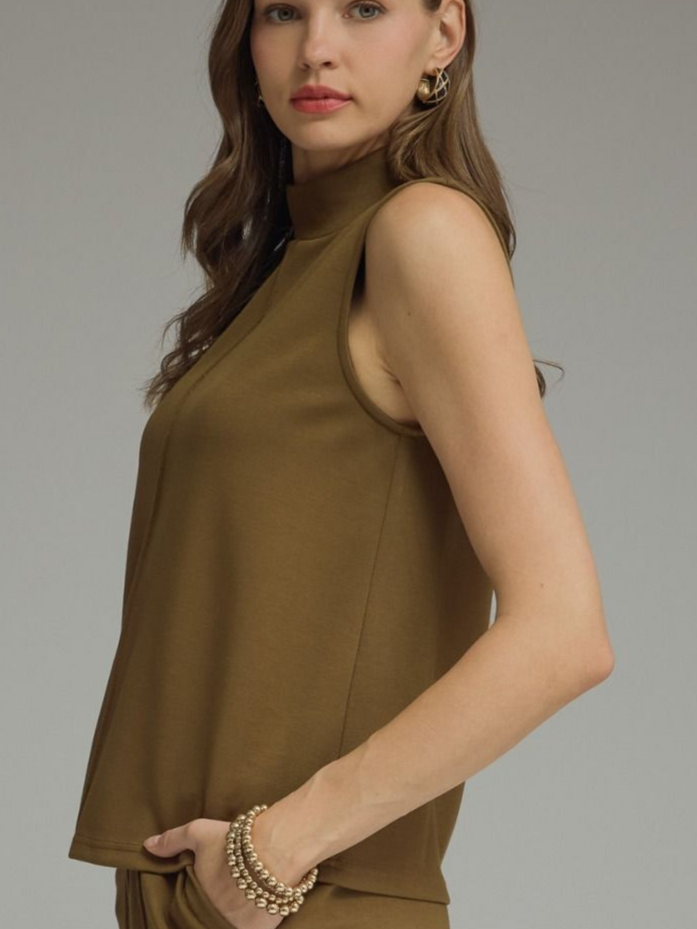 Seamed Front Mock Tank - copy - High Call Outfitters