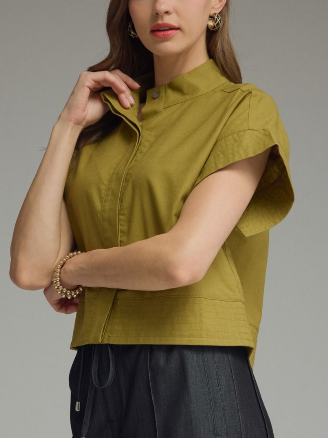 Standing Collar Top