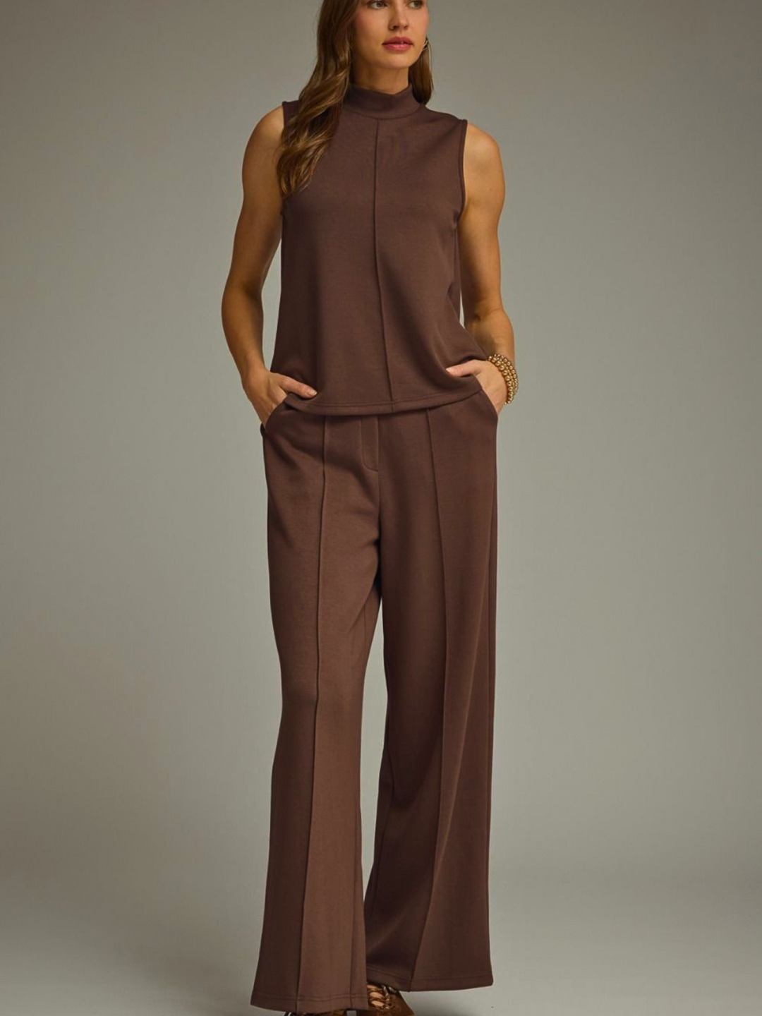 Seamed Front Mock Tank