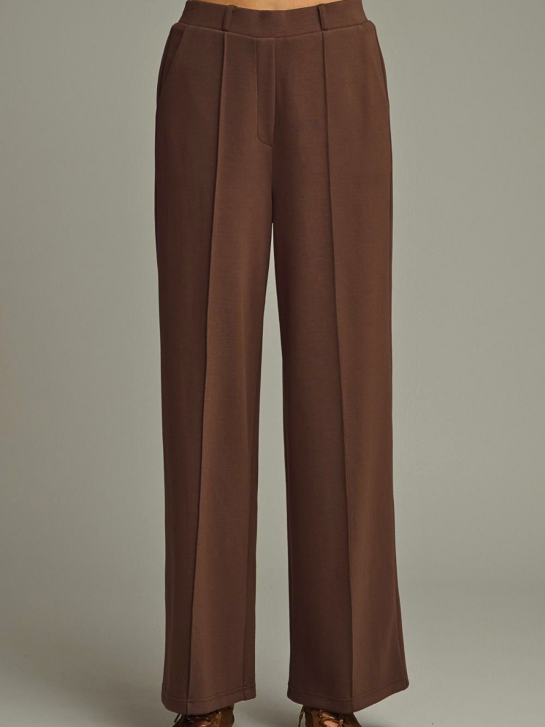 Seam Front Knit Pant
