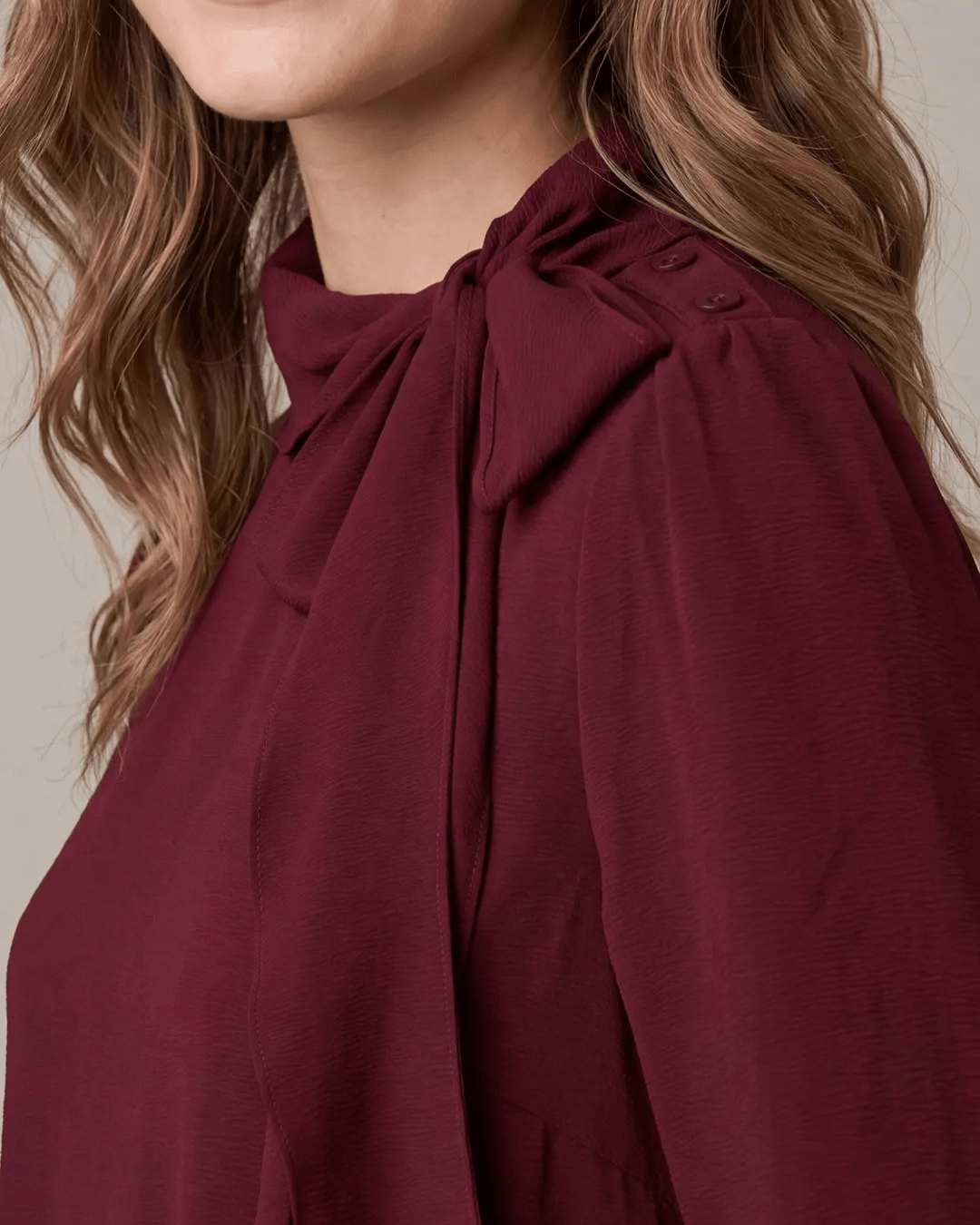 Tie Neck Blouse - High Call Outfitters