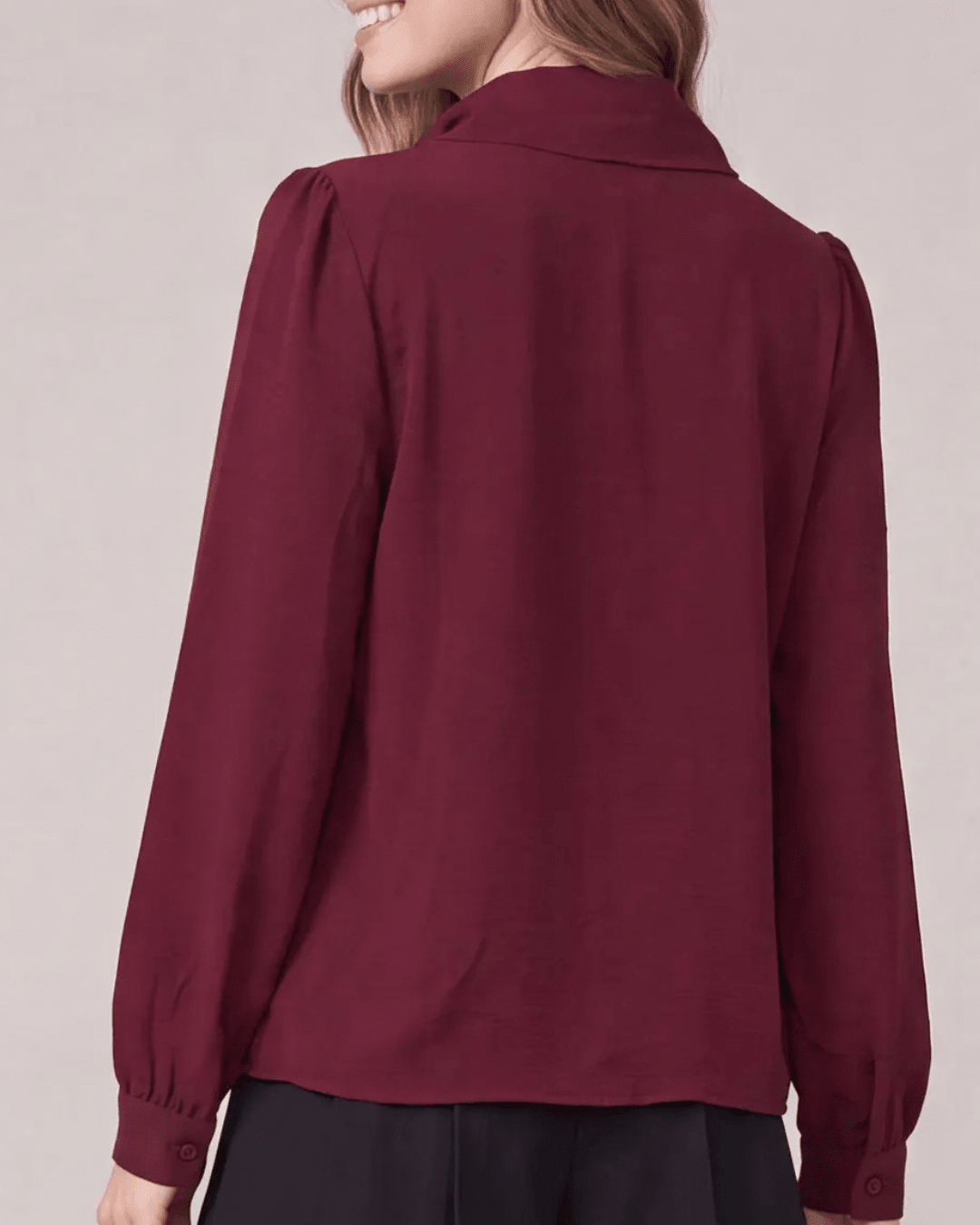 Tie Neck Blouse - High Call Outfitters