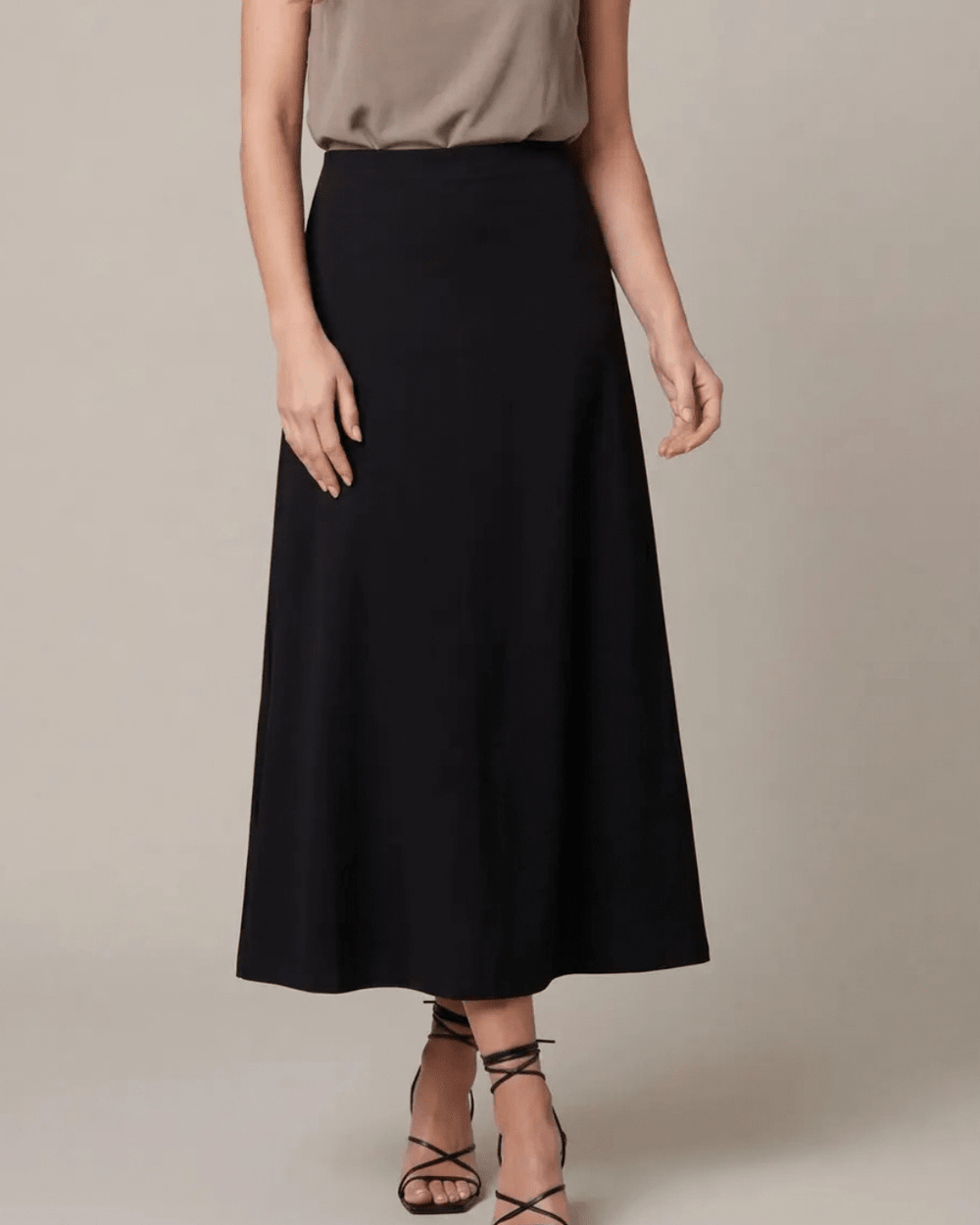 Knit Flare Maxi Skirt - High Call Outfitters