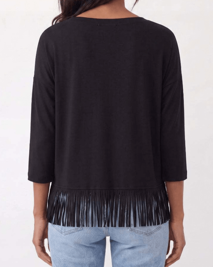 Fringe Boatneck Top from Karen Kane - High Call Outfitters