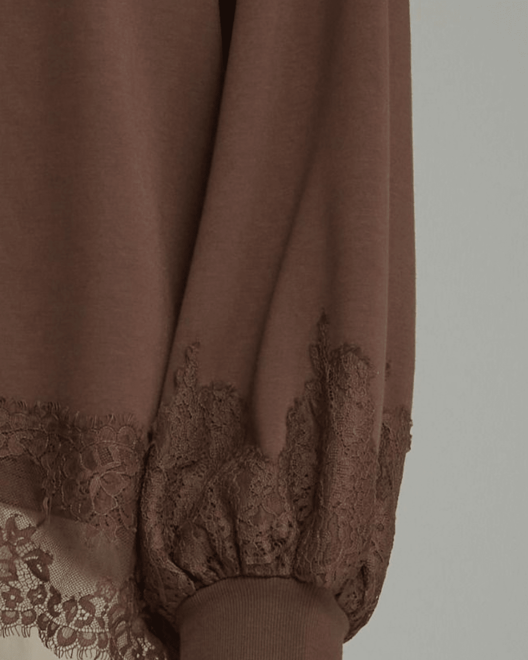 Lace Trim Soft Pullover - High Call Outfitters