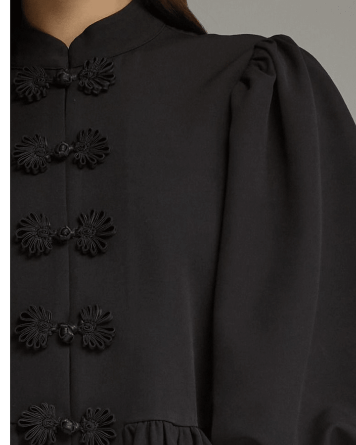 Decorative Knot Button Top - High Call Outfitters