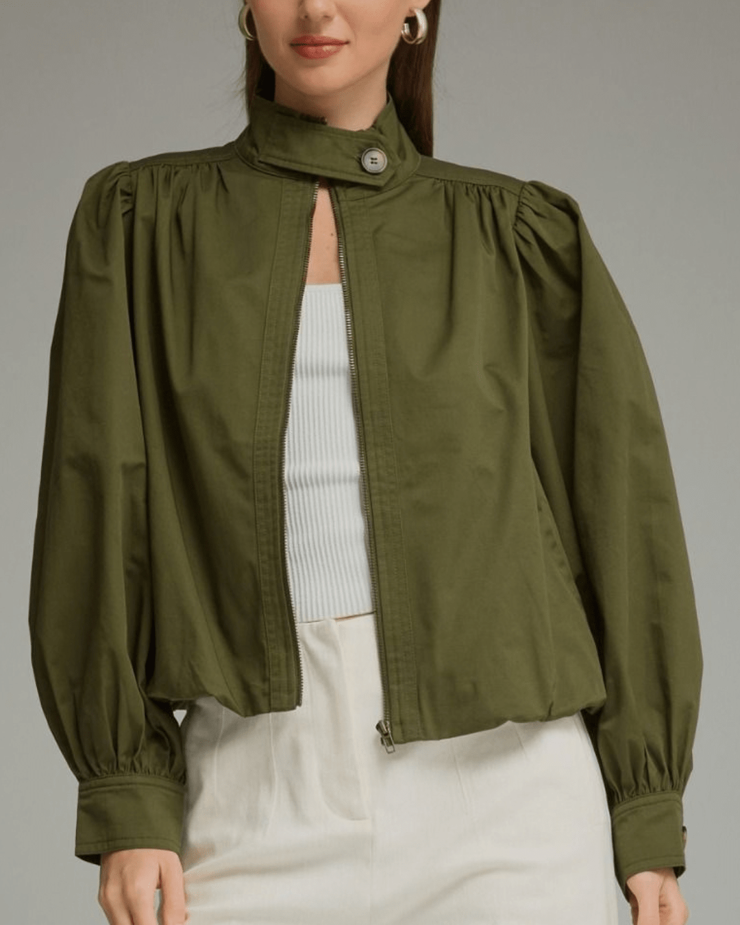 Bubble Jacket with Zip Front - High Call Outfitters