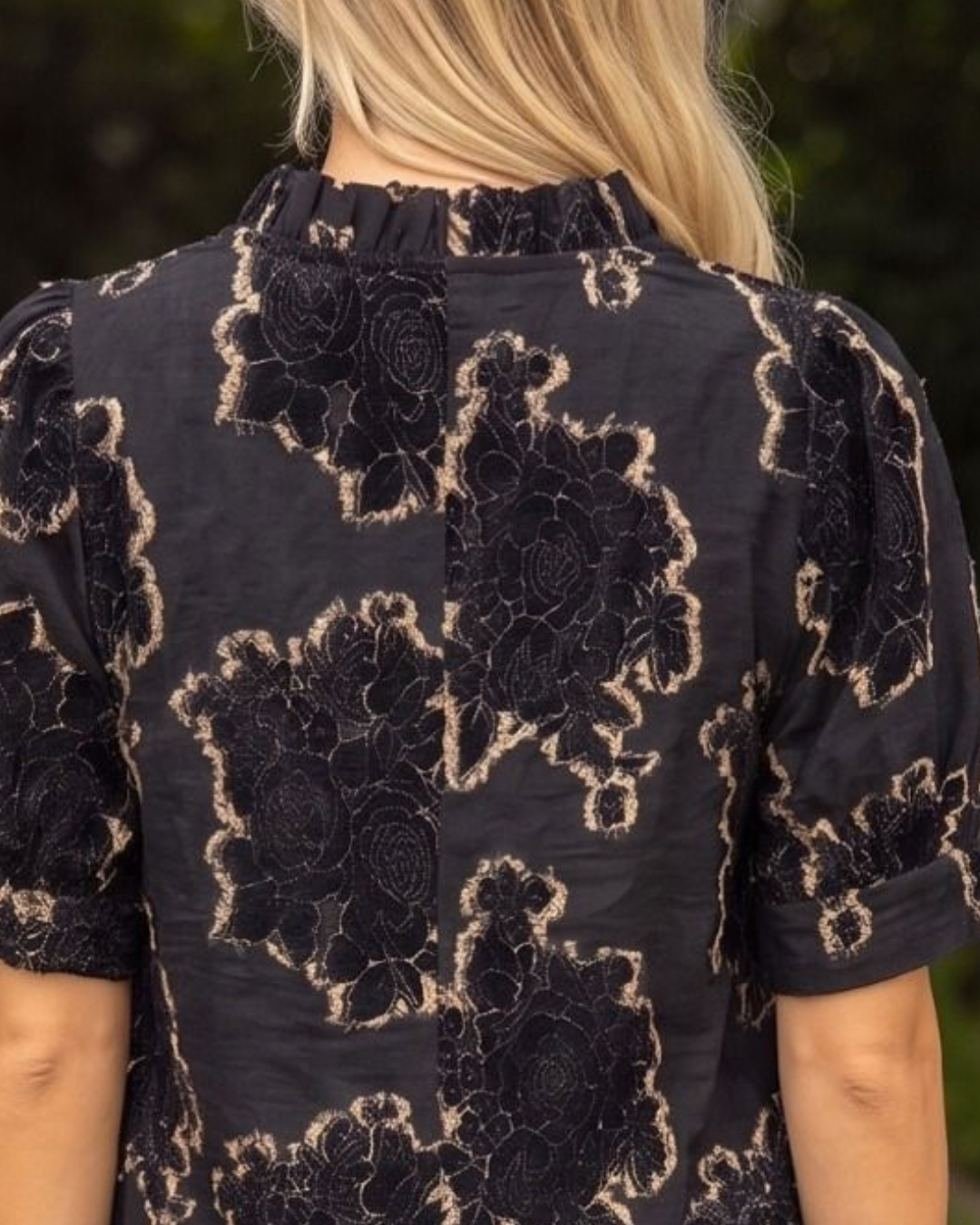 Textured Burnout Velvet Top - High Call Outfitters