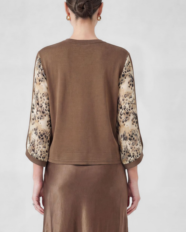Leopard Print Satin Top - High Call Outfitters