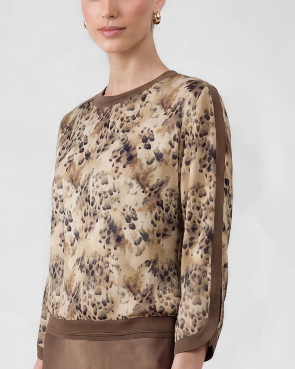 Leopard Print Satin Top - High Call Outfitters