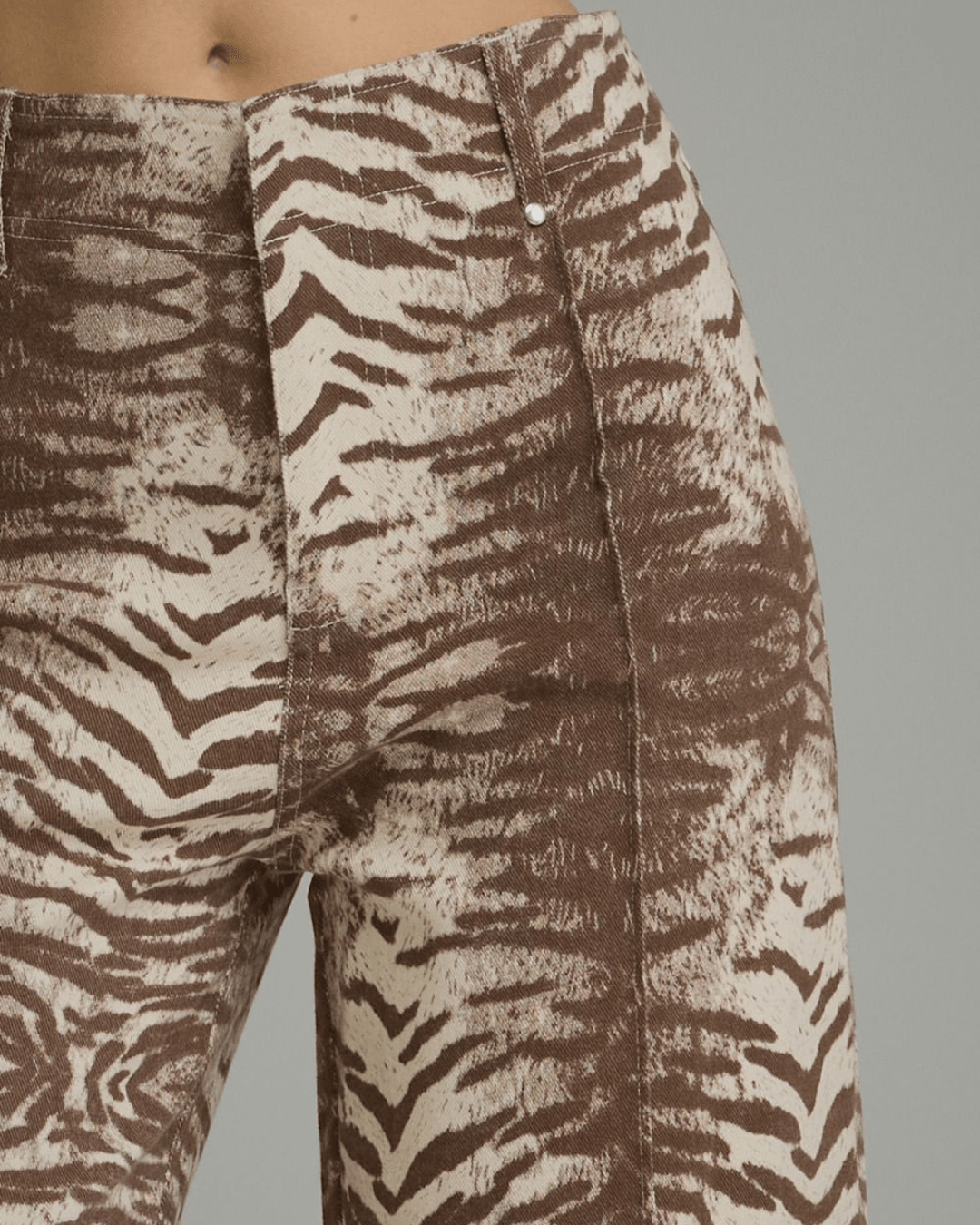 Animal Print Wide Leg Pants - High Call Outfitters
