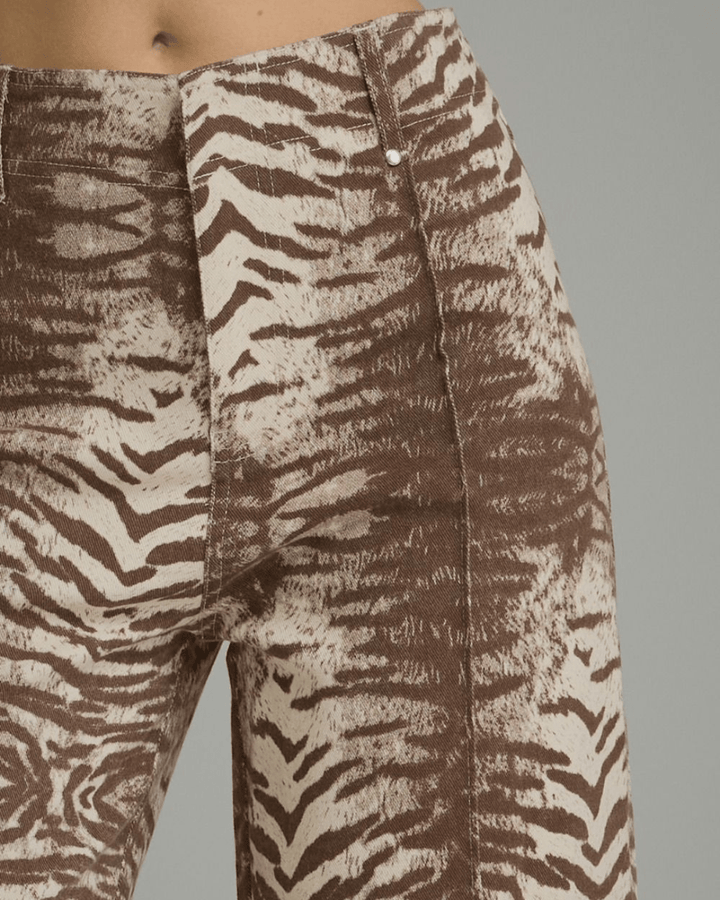 Animal Print Wide Leg Pants - High Call Outfitters