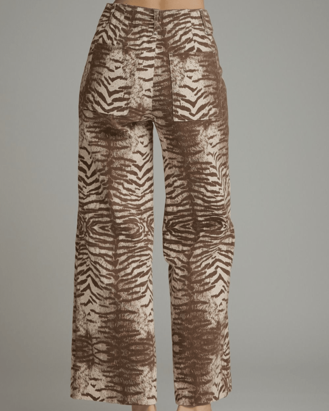 Animal Print Wide Leg Pants - High Call Outfitters