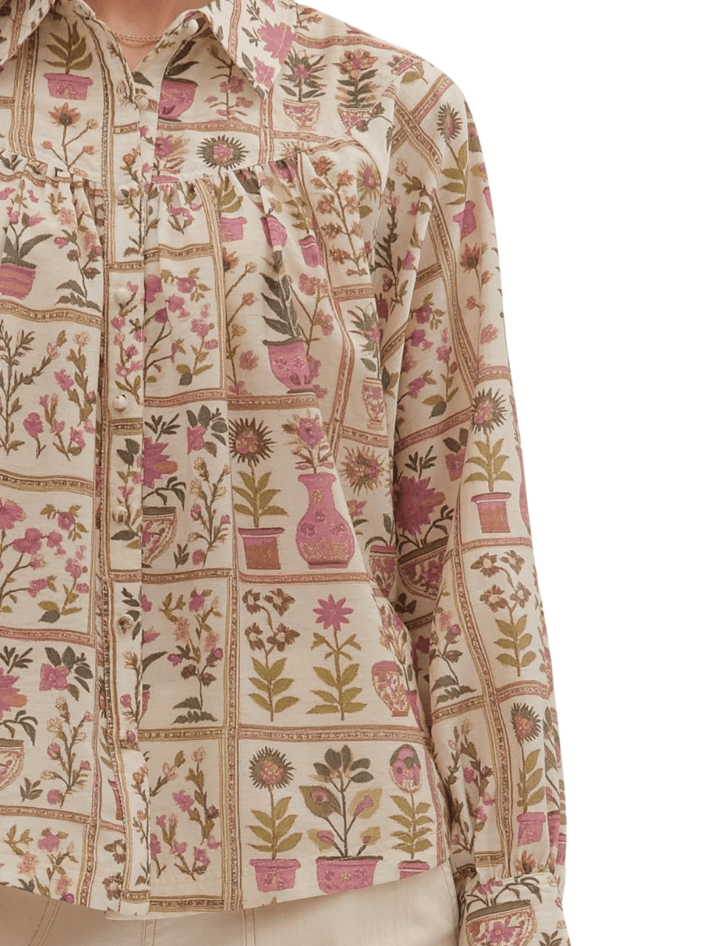 Botanical Long Sleeve Top - High Call Outfitters