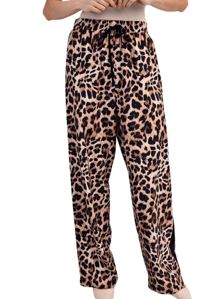 Leopard Print Track Pant - High Call Outfitters