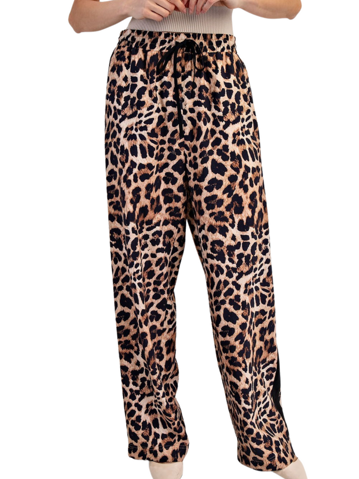 Leopard Print Track Pant