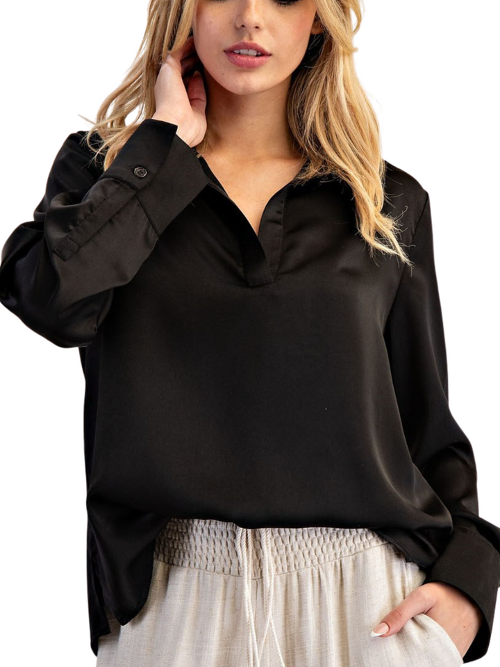 Notch Collar Top
