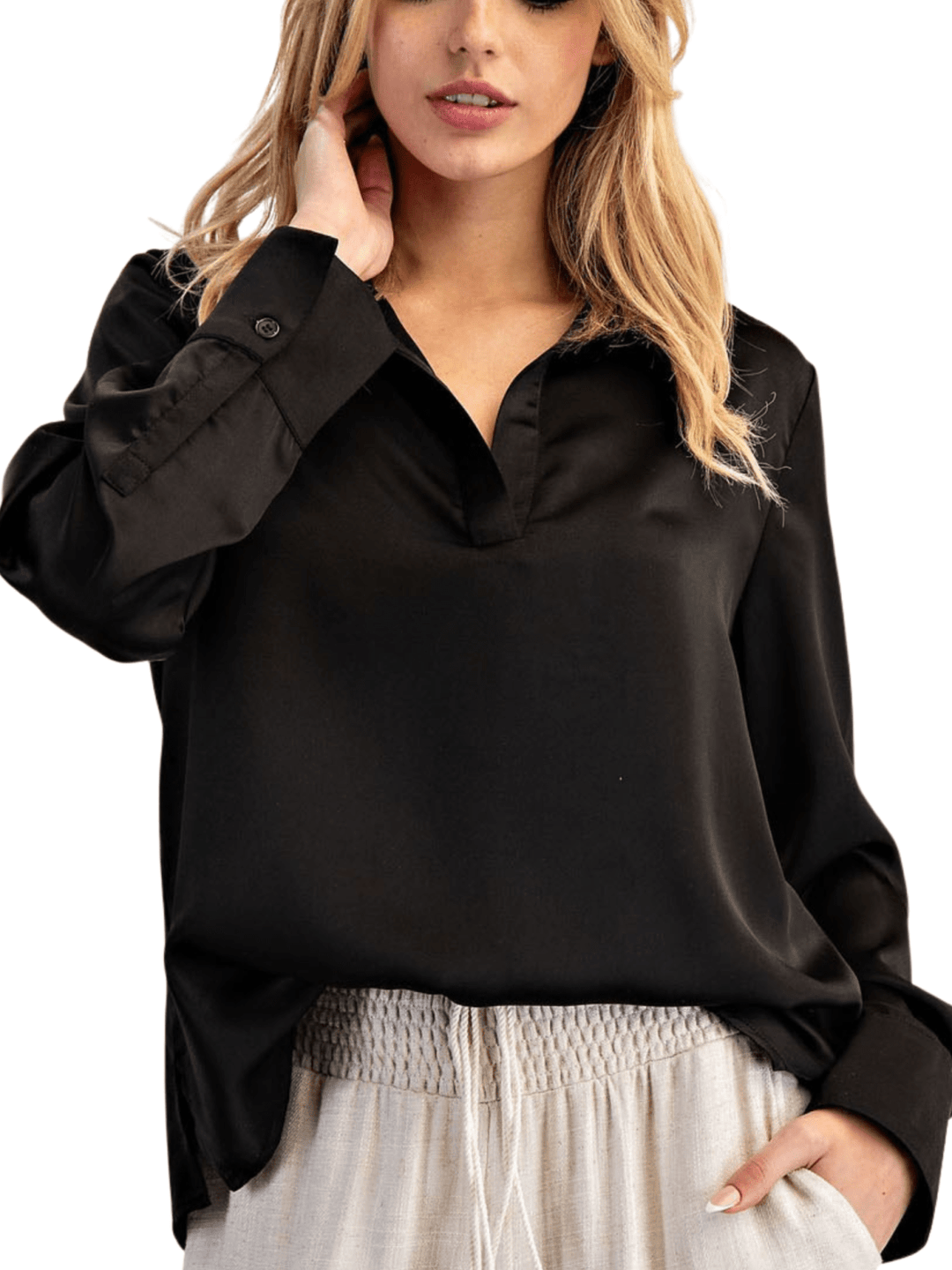 Notch Collar Top - High Call Outfitters