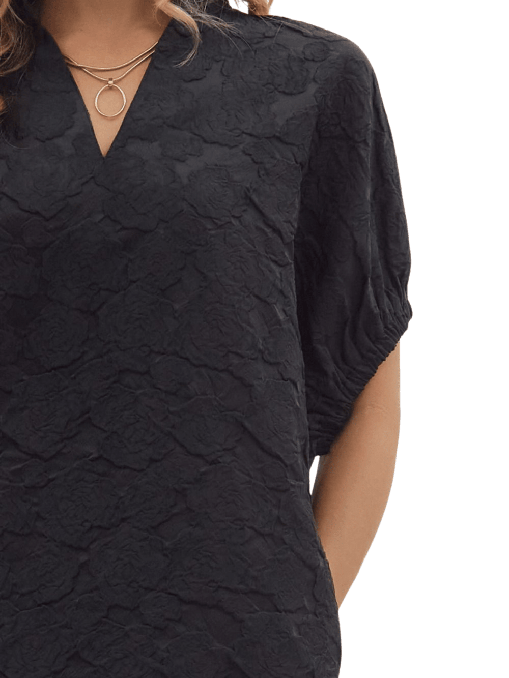 Floral Jacquared Dress - High Call Outfitters