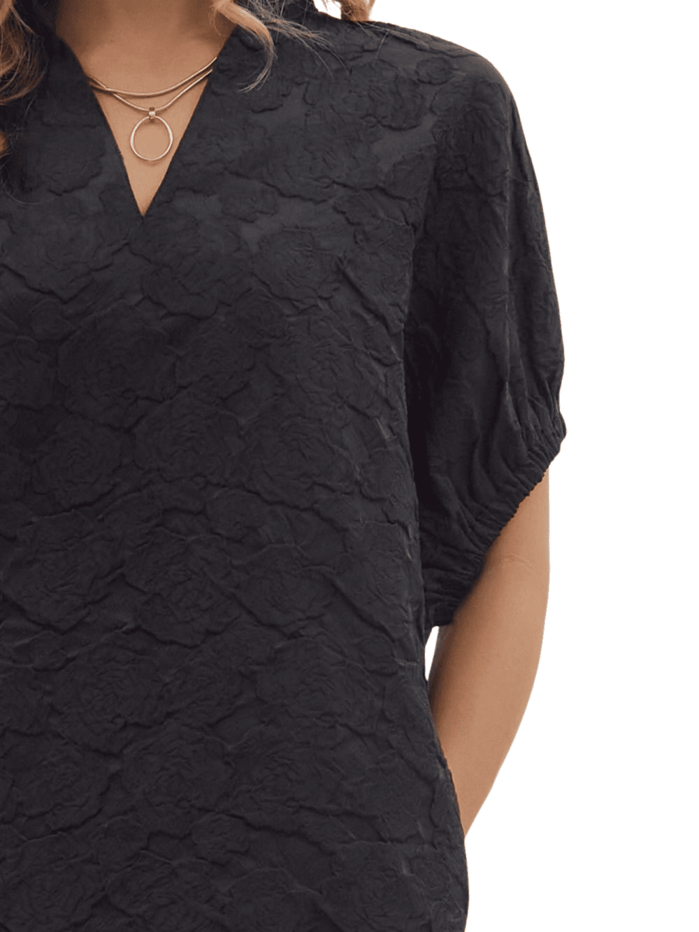 Floral Jacquared Dress - High Call Outfitters