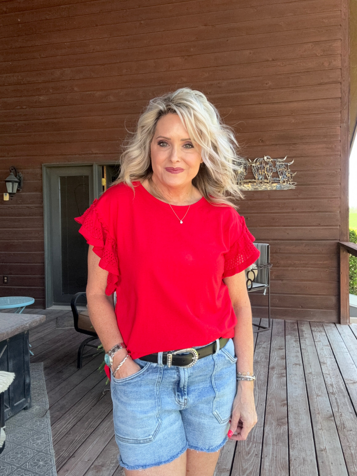 Flutter Sleeve Knit Top from Multiples