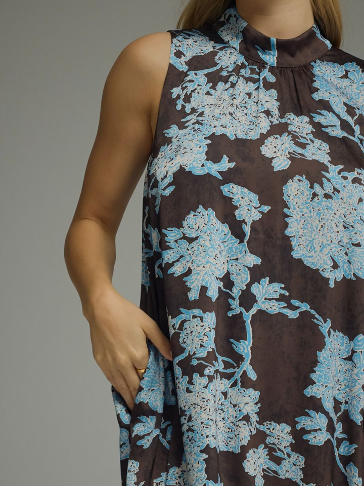 Floral Print Maxi Dress - High Call Outfitters