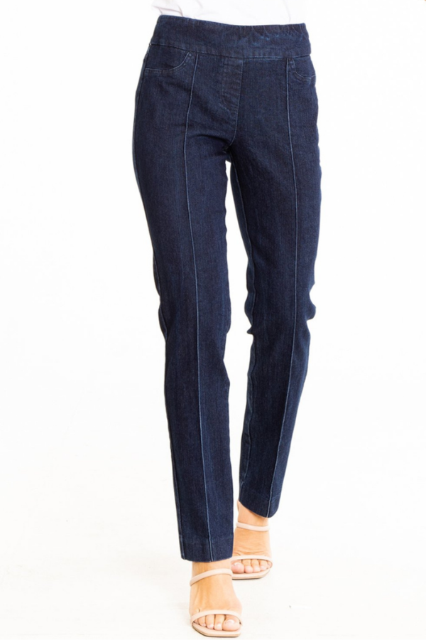 Seamed Denim Ankle Pant from Multiples