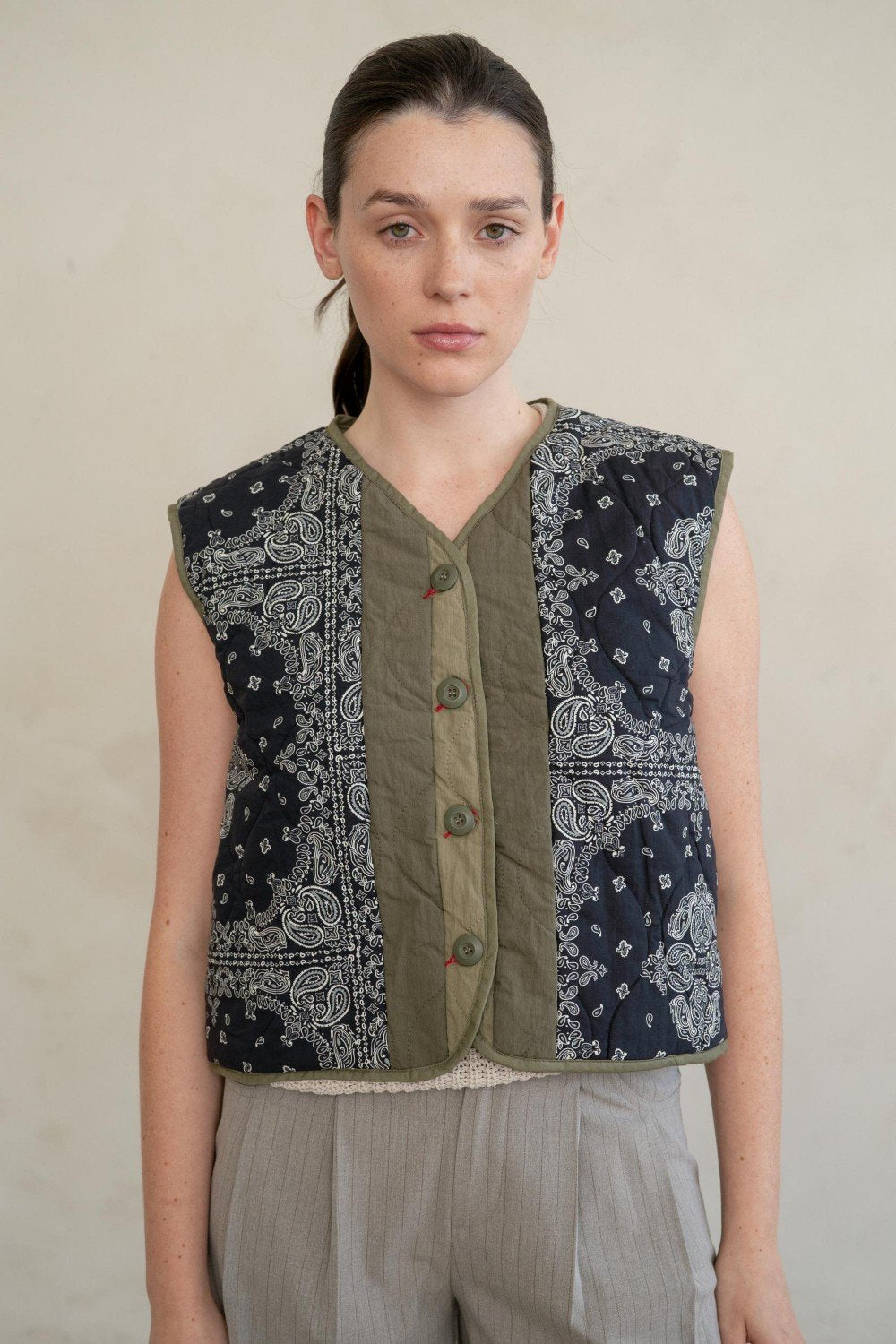 Paisley Quilted Vest - High Call Outfitters