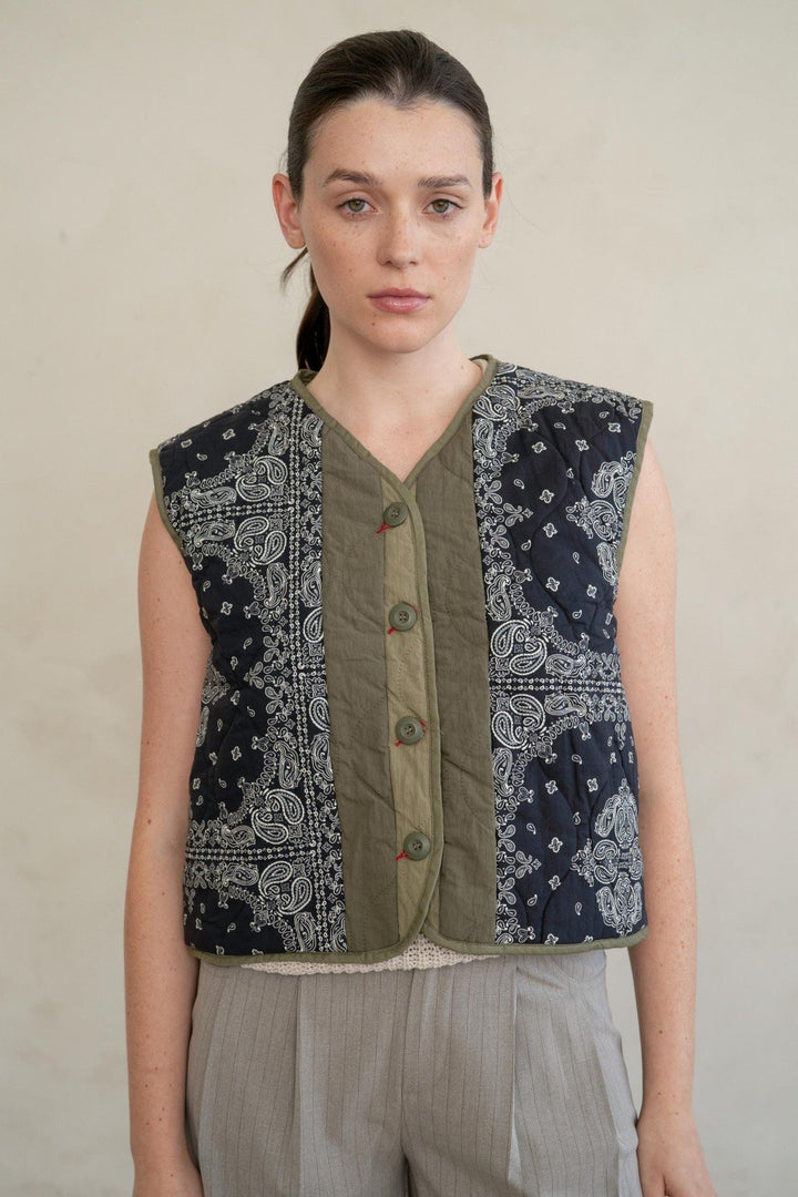 Paisley Quilted Vest - High Call Outfitters