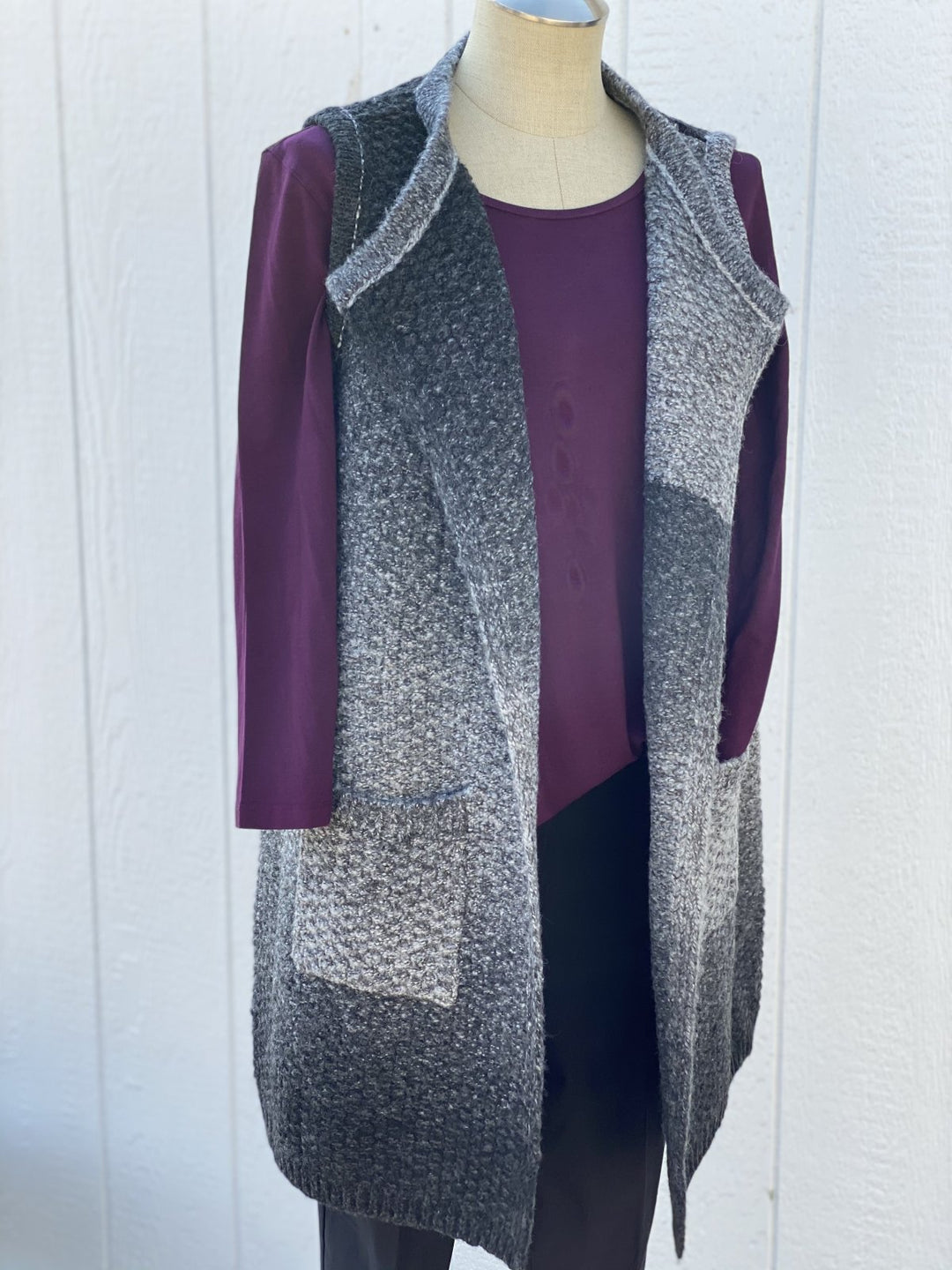 Open Front Sweater Vest from Multiples - High Call Outfitters