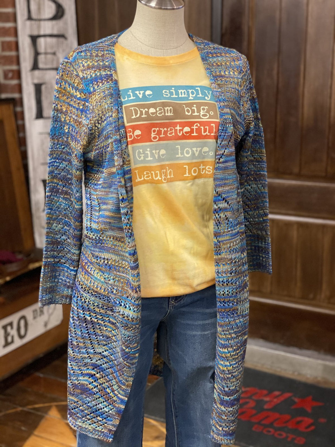 3/4 Sleeve Open Cardigan from Multiples - High Call Outfitters
