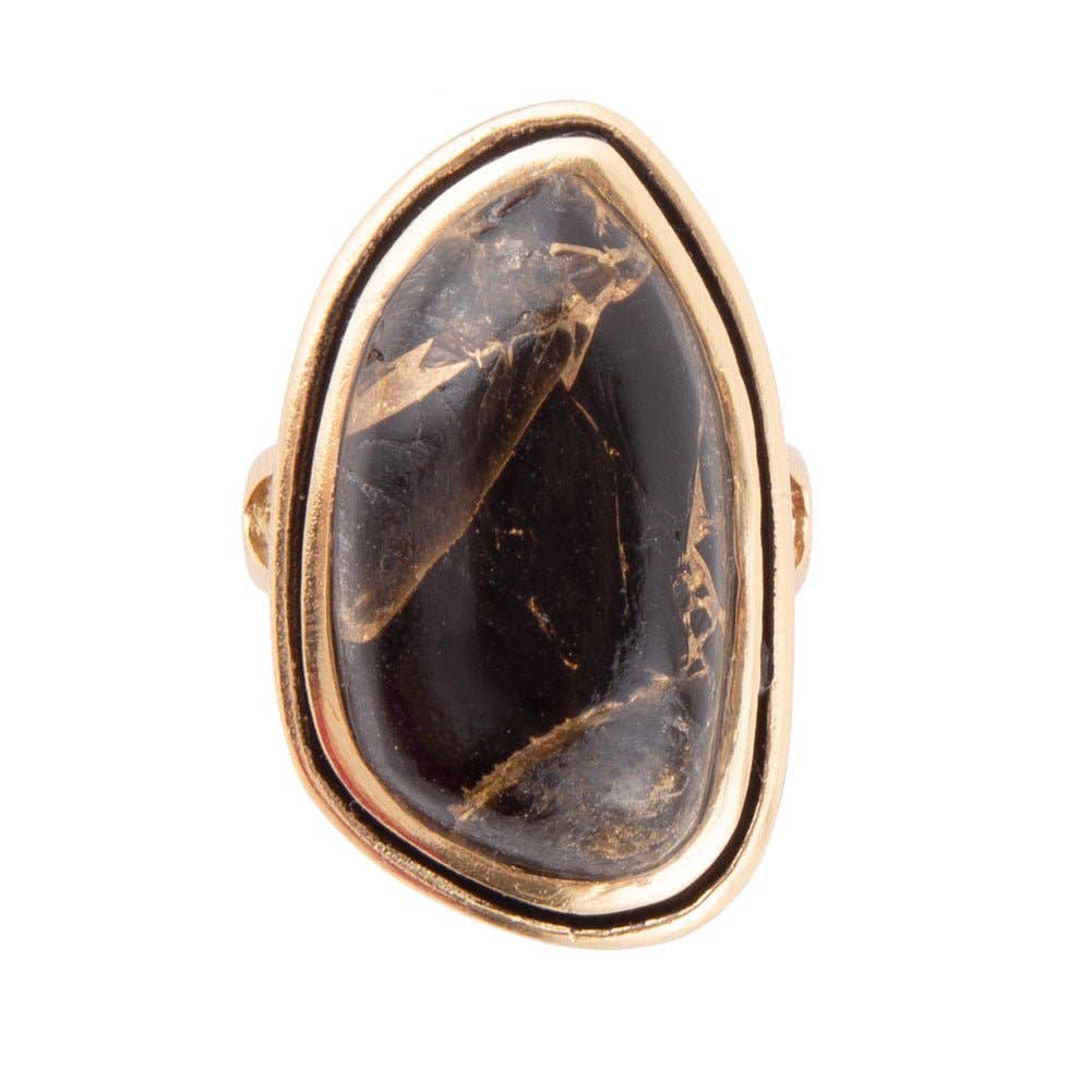 Gold Infused Matrix Ring from Barse