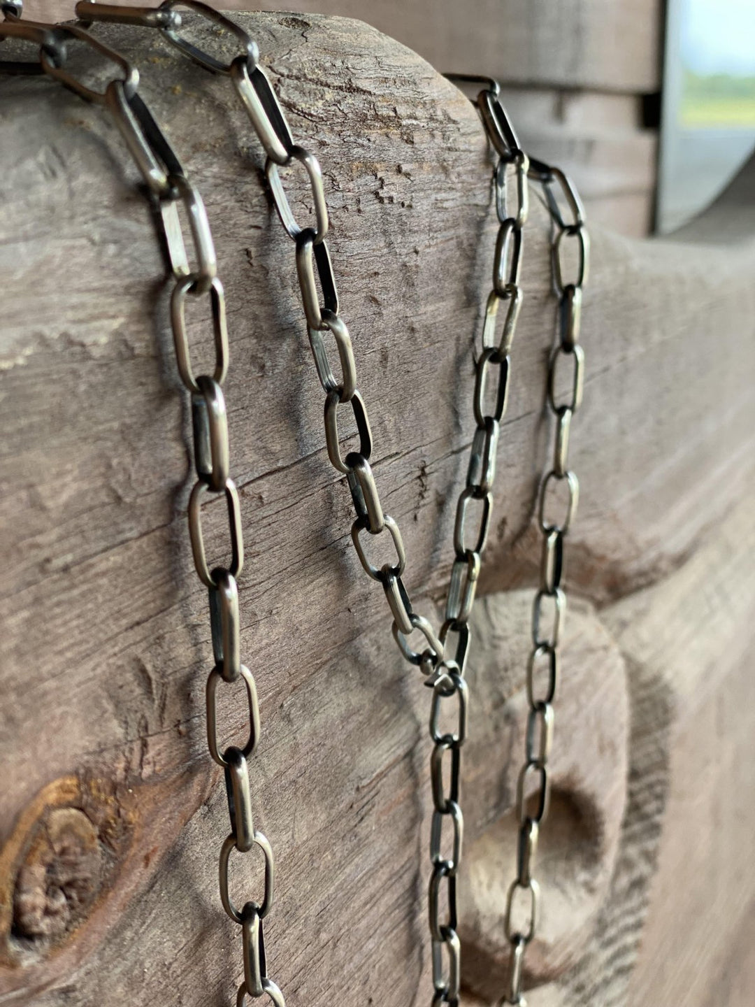Paper Clip 24" Link Sterling Silver Necklace