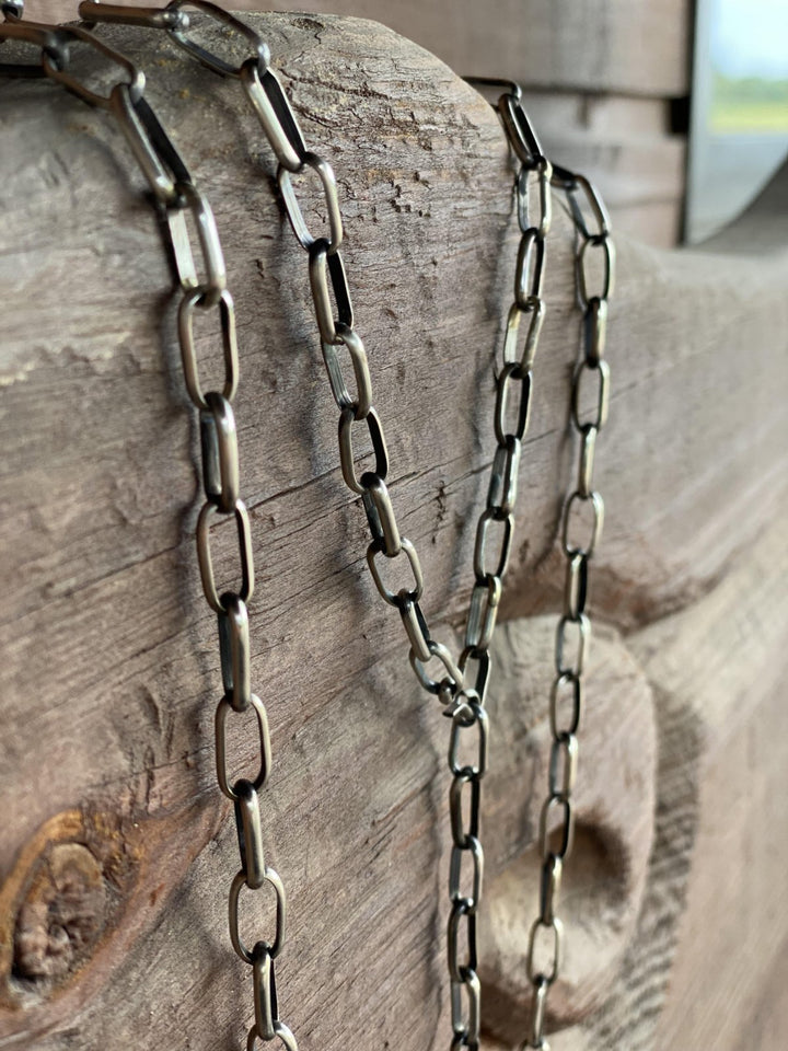 Paper Clip 24" Link Sterling Silver Necklace