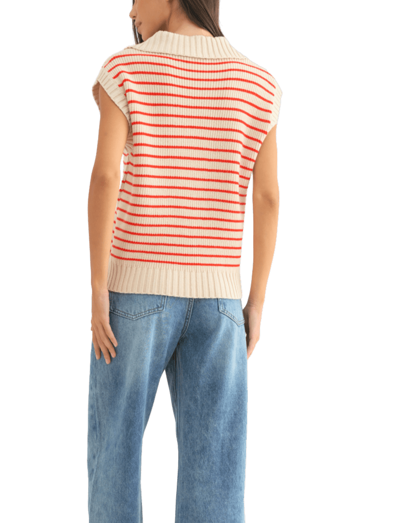 Collared Stripe Sweater - High Call Outfitters
