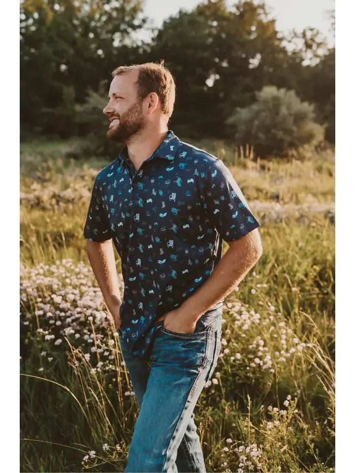 Cooler Than You in the Dark Polo - High Call Outfitters