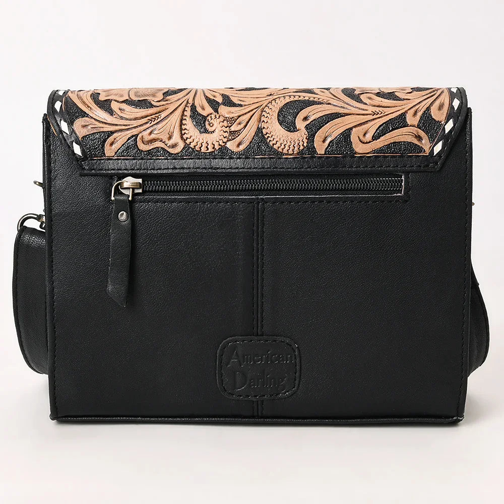 Concho Tooled Flap Crossbody from American Darling
