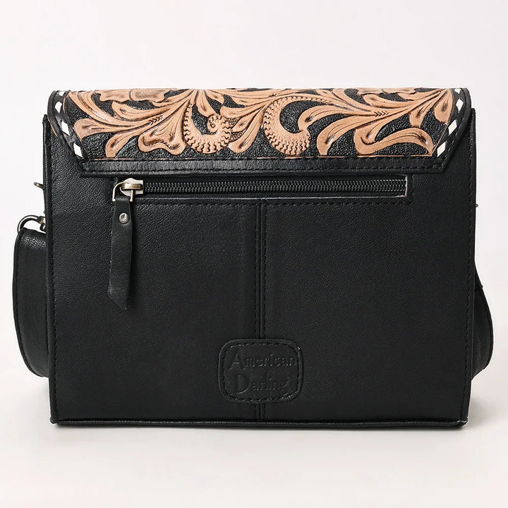 Concho Tooled Flap Crossbody from American Darling