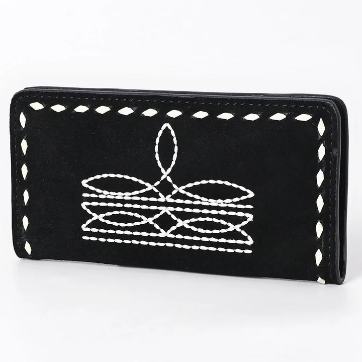 Boot Stitch Suede Wallet from American Darling