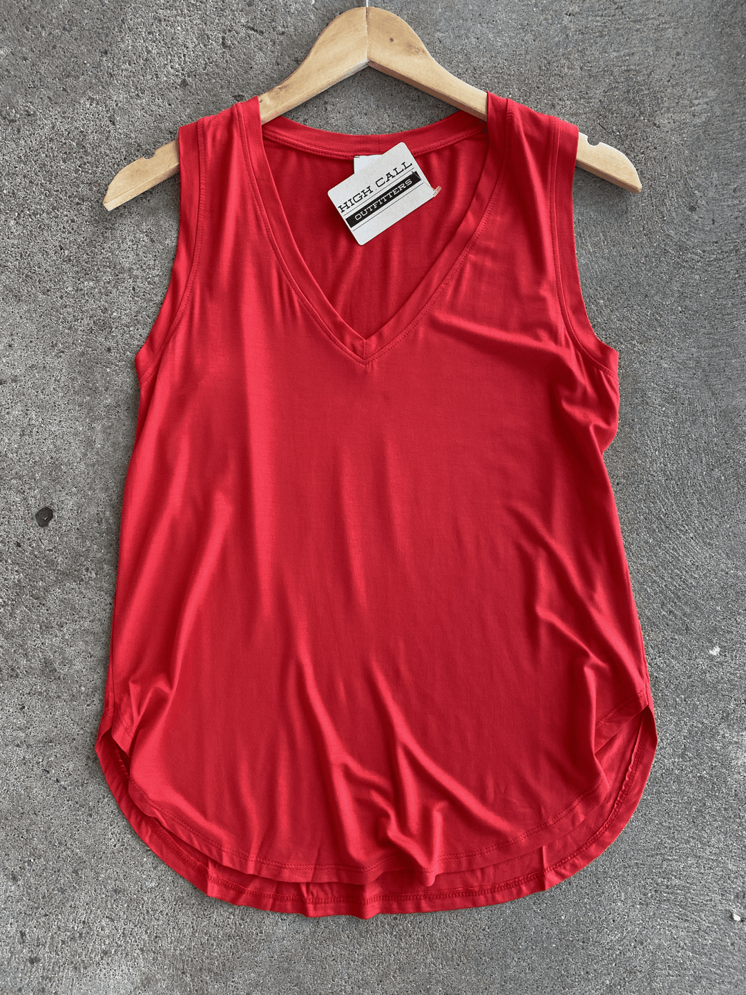 Sleeveless V Neck Tank - High Call Outfitters