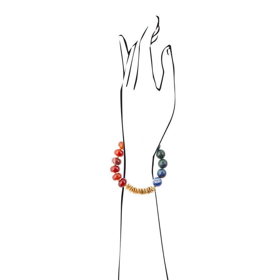 Azurite Earthy Stack Bracelet from Barse - High Call Outfitters