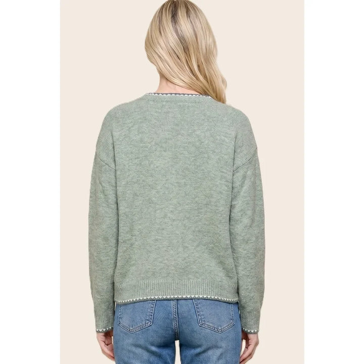 Western Horseshoe Jacquard Sweater