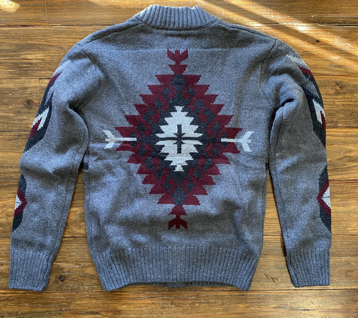 Aztec Zip Front Sweater from Stetson