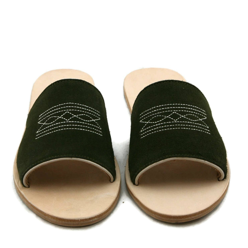 Nadia Western Stitch Slide from Agave Sky - High Call Outfitters