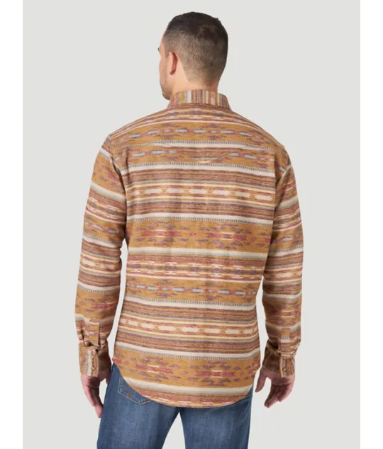 Retro Brushed Flannel Snap Shirt from Wrangler