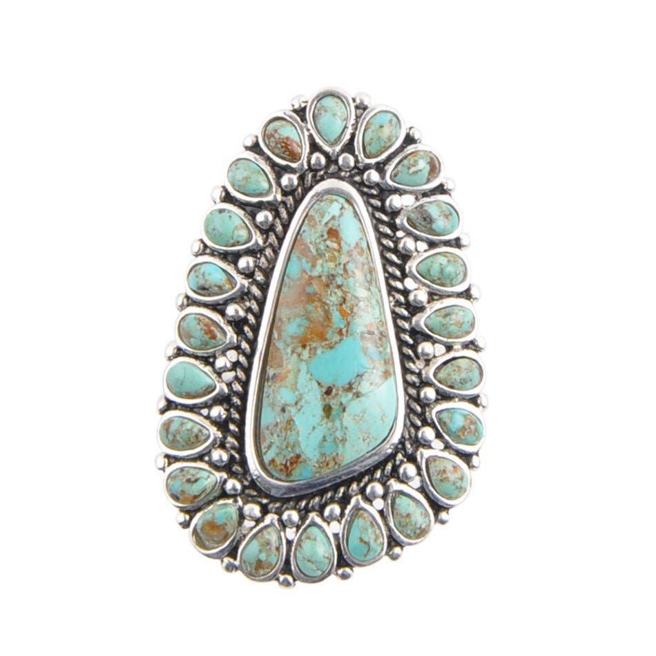 Sedona Turquoise and Sterling Silver Ring from Barse